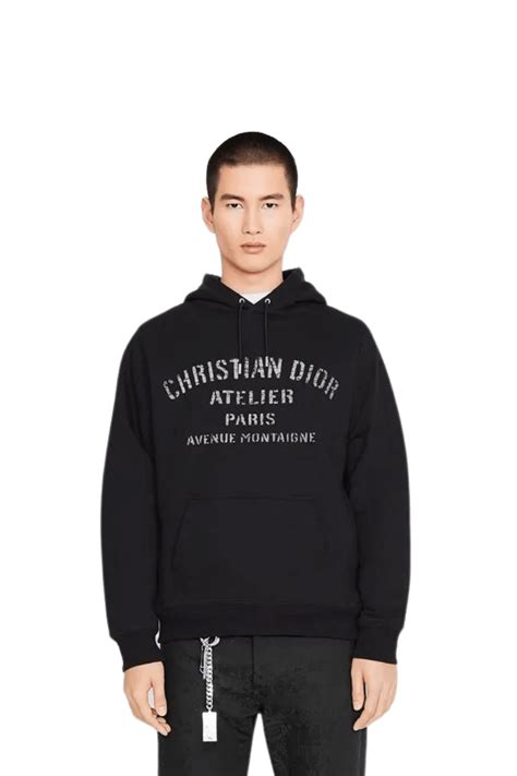 oversized 'christian dior atelier' hooded sweatshirt|Dior hooded sweater.